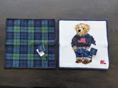 ポロラルフローレン シェニール織ハンカチ 2枚セット