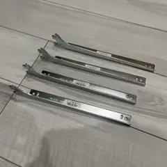 棚受け 金属製 シルバー A-32 250mm ROYAL ロイヤル　4本セット