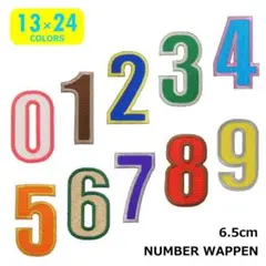 【オーダー品】大きい数字ワッペン6.5cm