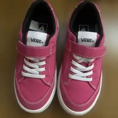VANS ピンク スニーカー ベルクロ