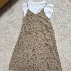 ドットキャミソールワンピース
