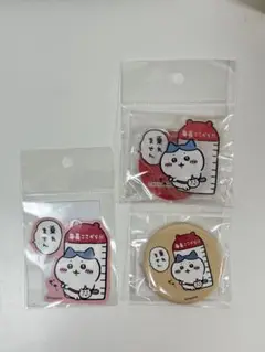 【ちいかわらんど】乗れません　アクスタ・缶バッジ・ステッカー【ハチワレ】