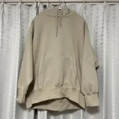ベージュ フード付きパーカー Fサイズ