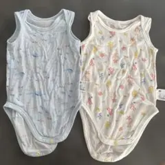 ユニクロ ノースリーブロンパース 80 2枚セット