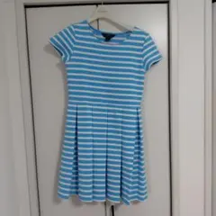 POLO RALPH LAUREN 半袖ストライプワンピース　160