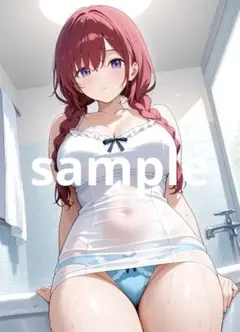 AIイラスト　セクシー　アニメイラスト　ポスター　A4サイズ　No.341