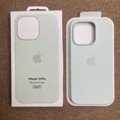 新品•純正互換品 iPhone 15 Pro シリコンケース ミントグリーン