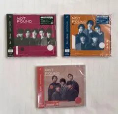 SexyZone NOT FOUND 新品未開封３形態
