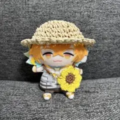にじパペット　麦わら帽子　ポシェット付き　ぬい服　パペ服　10cmぬいぐるみ