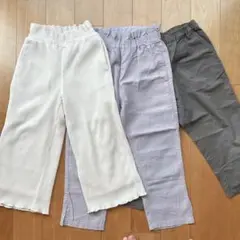 美品 女の子 ボトムスまとめ売り3点 120サイズ 秋物 お着替え
