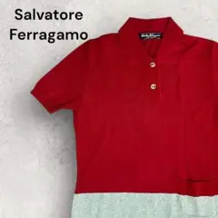 訳あり　フェラガモ Salvatore Ferragamo 半袖　ニット