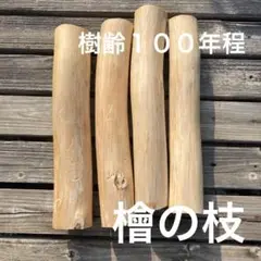 【希少】樹齢100年程　檜の枝　DIY 素材　材料　木材