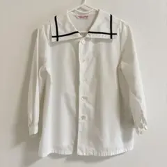 ①博多学園　幼稚園　制服　長袖ブラウス　110