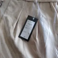フレアパンツ ベージュ ボタンなし