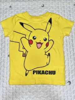 西松屋　ポケモン　ピカチュウ　Tシャツ　半袖　黄色　95cm