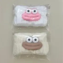 キャラクター顔タオル2枚セット