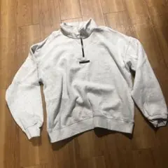 人気 エッセンシャルズ ハーフジップ 白 L