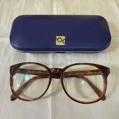 【RUFUS renoma PARIS 】 ウェリントン 度入 メガネ べっ甲風