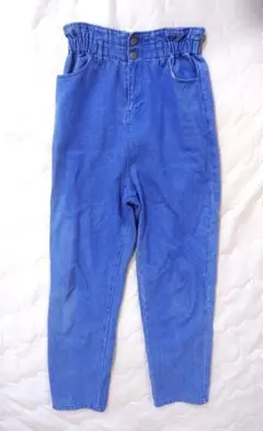 RETRO GALLERYスリムフィットデニムパンツ 青