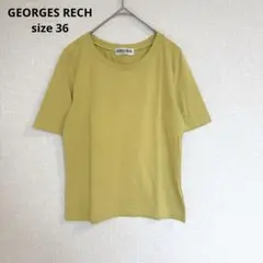 【ジョルジュレッシュ】半袖Tシャツ 綺麗め カジュアル コットン レーヨン 春夏