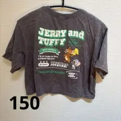 トムとジェリー　Tシャツ　ショート丈J クロップドTシャツ 150