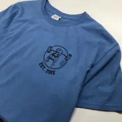 JERZEES アニマル ピットブル 筋トレ 半袖Tシャツ ライトブルー M
