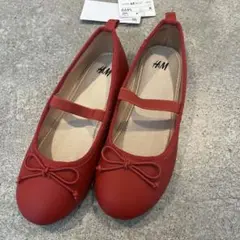 H&M リボン付きバレエシューズ