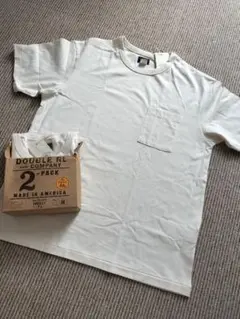 DOUBLE RL ポケットTシャツ 2枚セット中の1枚のみ　M 白