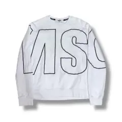 MSGM MILANO ロゴ　トレーナー　スウェット　ホワイト