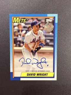 David Wright サイン入りカード
