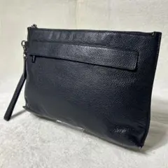 【美品】コーチ クラッチバッグ レザー 手提げ 手持ち 黒　F28614