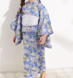 【ペアマノン】2WAY セパレート ガールズ 女児 浴衣 130センチ
