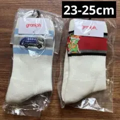 グラニフ 靴下 23-25cmドラクエ いやー　さがしましたよ トミカ 清掃車