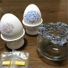 香りのたまごu0026ポプリポット アロマ テラコッタ イースター ローズ ハート