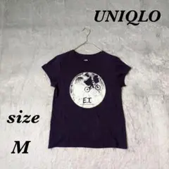 UNIQLO ユニクロ (M) 半袖Tシャツ クルーネック 綿100％ ET