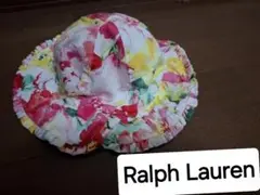 【激かわ♥️】Ralph Lauren。花柄。帽子。ベビー。赤ちゃん。女の子
