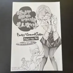Fate grand order 購入特典 イラストペーパー 非売品 希少