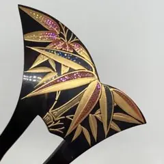 【在銘】小倉武山 バチ型 簪 在銘】小倉武山 バチ型 簪