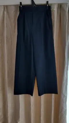 新品 a.v.v ネイビー ワイドパンツ m