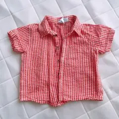 baby GAP ギンガムチェック　半袖シャツ