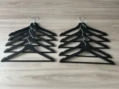 IKEA ハンガー BUMERANG ブメラング10本セット　ブラック　黒