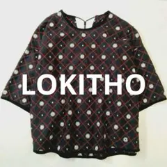 美品LOKITHO／ロキト 花柄刺繍ブラウス　23SS