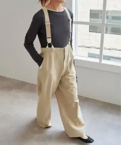 サスペンダー付きワーカーパンツ