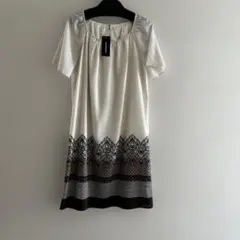 ⭐️新品⭐️アイボリー 半袖ワンピース