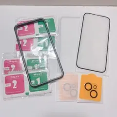 iPhone15 ガラスフィルム 画面 保護 2枚 カメラ 2枚