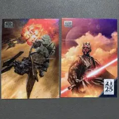 スターウォーズ　toppsギャラクシー　カード2枚