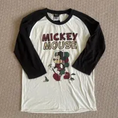 ミッキー キャンプ　tシャツ