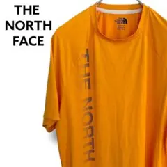 【美品】THE NORTH FACE 縦ロゴ ドライTシャツ XL 吸汗速乾
