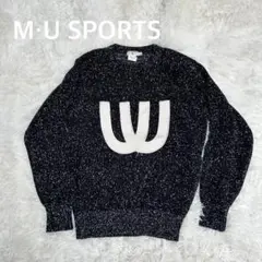 ✴︎ M・U SPORTS エムユースポーツ　ゴルフ　長袖ニット　トップス　黒