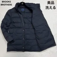 美品 XL相当 2way ブルックスブラザーズ ダウンジャケット フード 洗える
